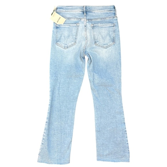 MOTHER The Insider Crop Step Fray Bootcut Jeans Limited Edition Wash Size 27 NEW - Picture 5 of 16